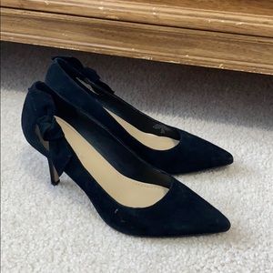Black Suede Heels Marc Fisher 8